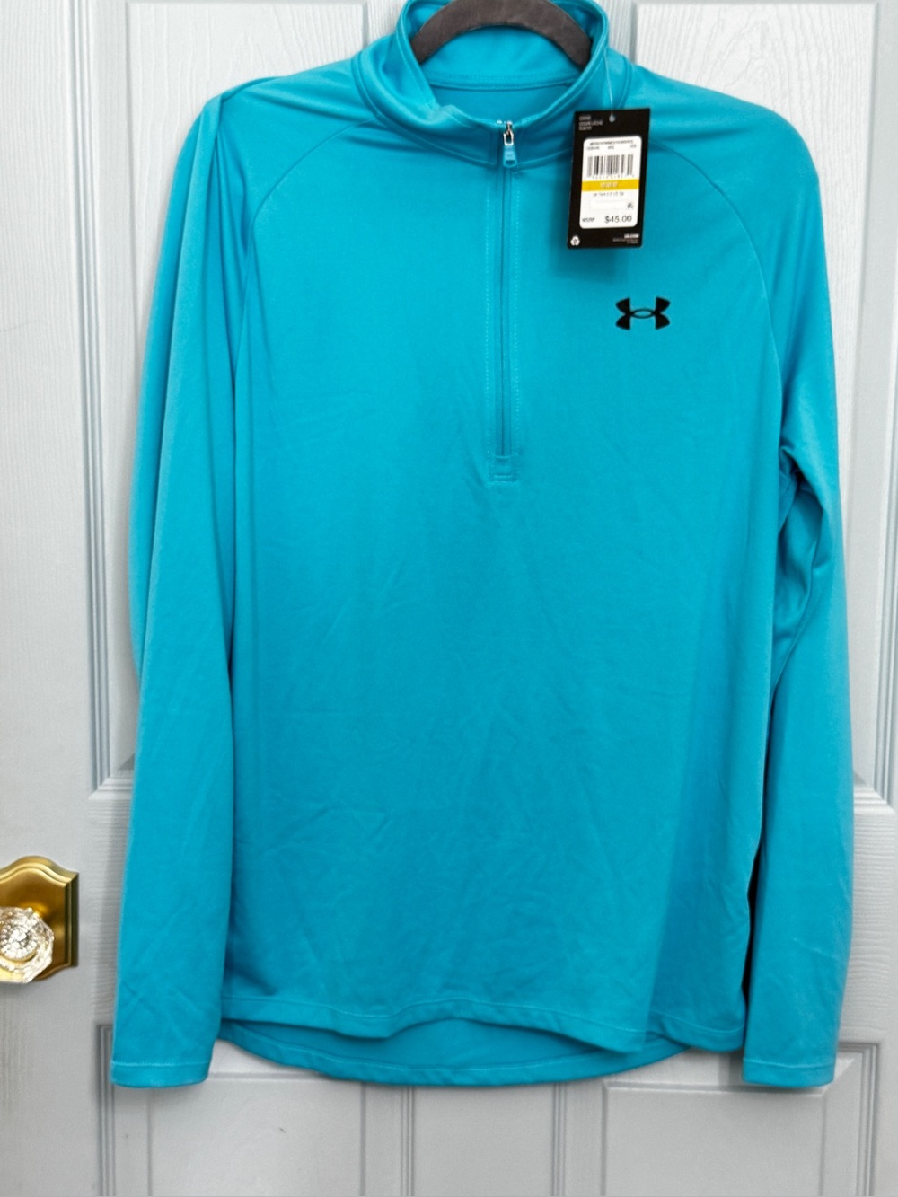 Under Armour Men’s Tech 2.0 Half Zip Blue Loose Medium NWT Performance